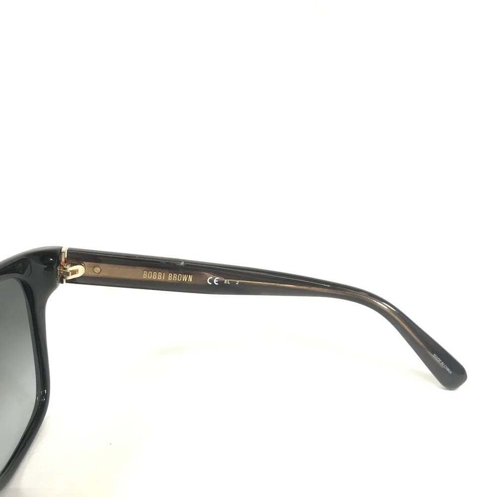 Bobbi Brown Sunglasses THE GRETCHEN/S 8079O Black Thick Rim Frames Black Lenses